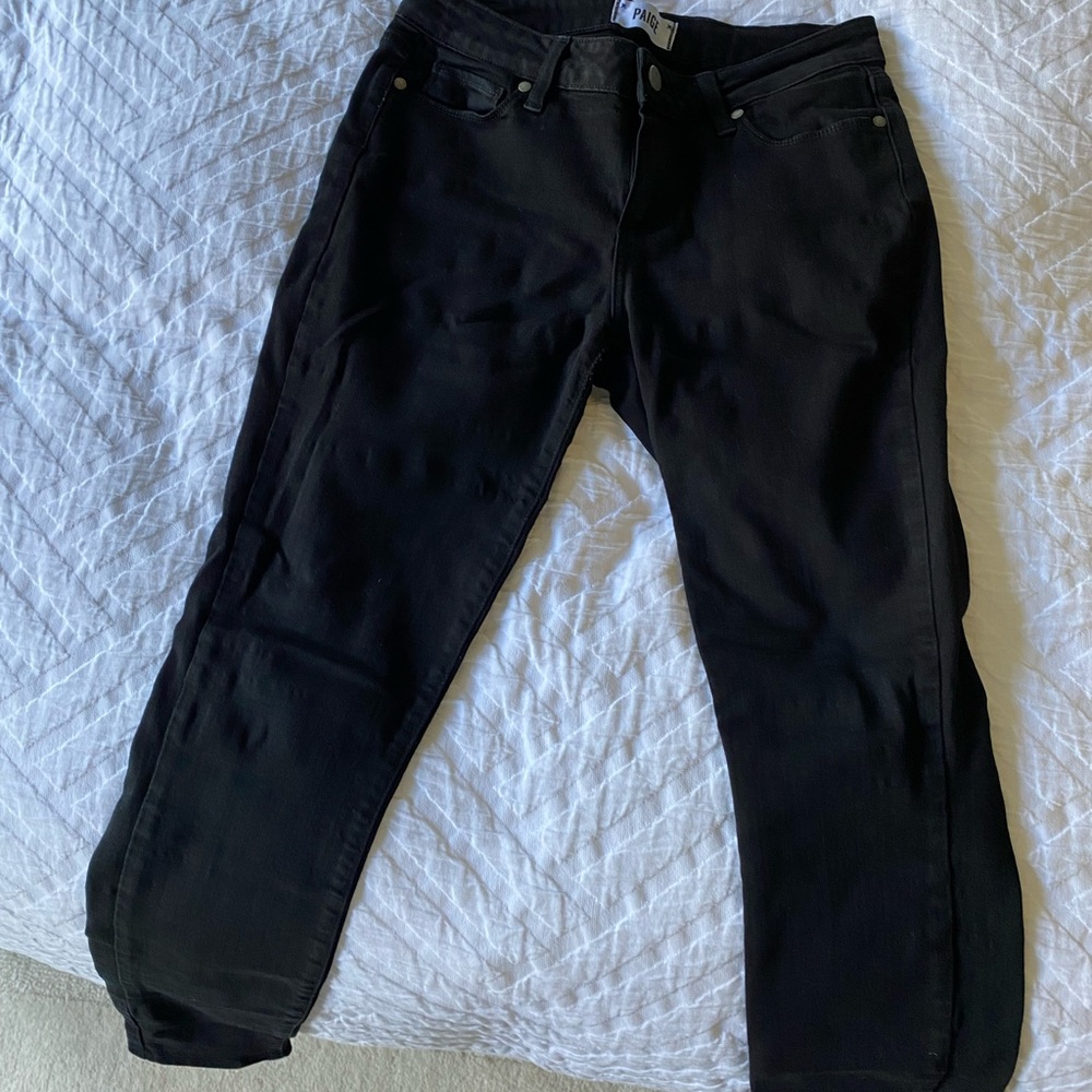 Paige black jeans size 28 verdugo ultra skinny